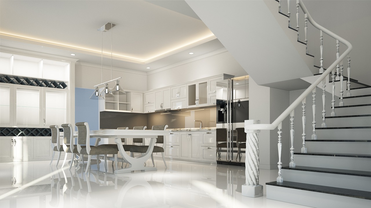 minimalist kitchen white